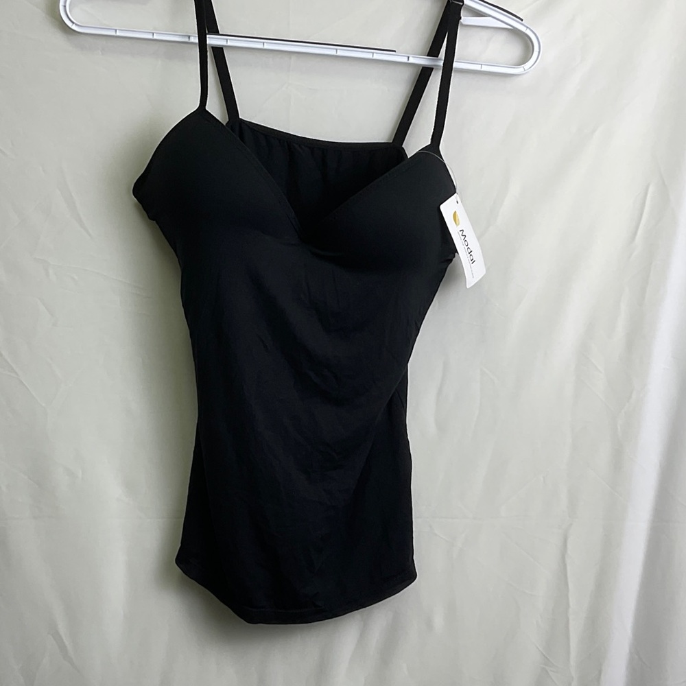 Chic Black Camisole by Modal